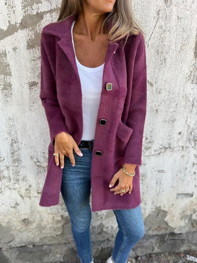 Thalia™ | Elegant Wool Blend Coat