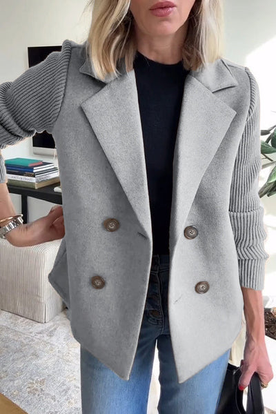 Rosalina™ | Stylish Knit-Sleeve Blazer