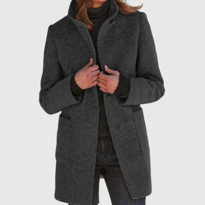 Rhea™ | Elegant Buttoned Coat