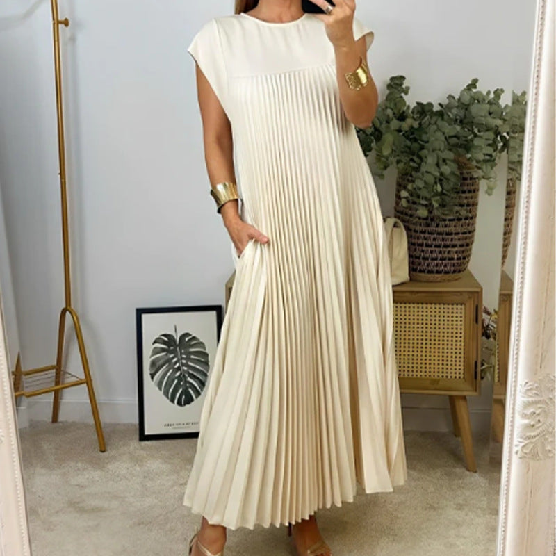 Kendra - Elegant Pleated Maxi Dress