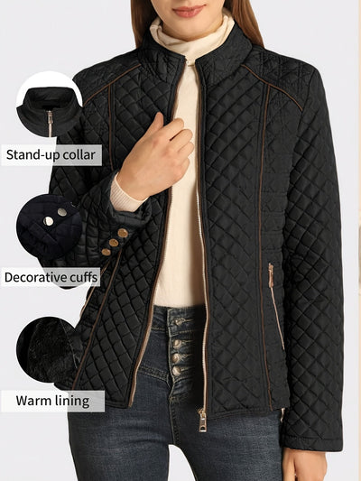 Raquel™ | Diamond-Quilted Padded Jacket