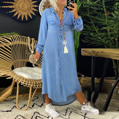 Lia™ | Comfortable shirt dress in denim