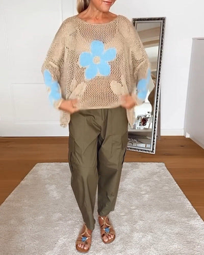 Mia™ | Floral Chic Sweater