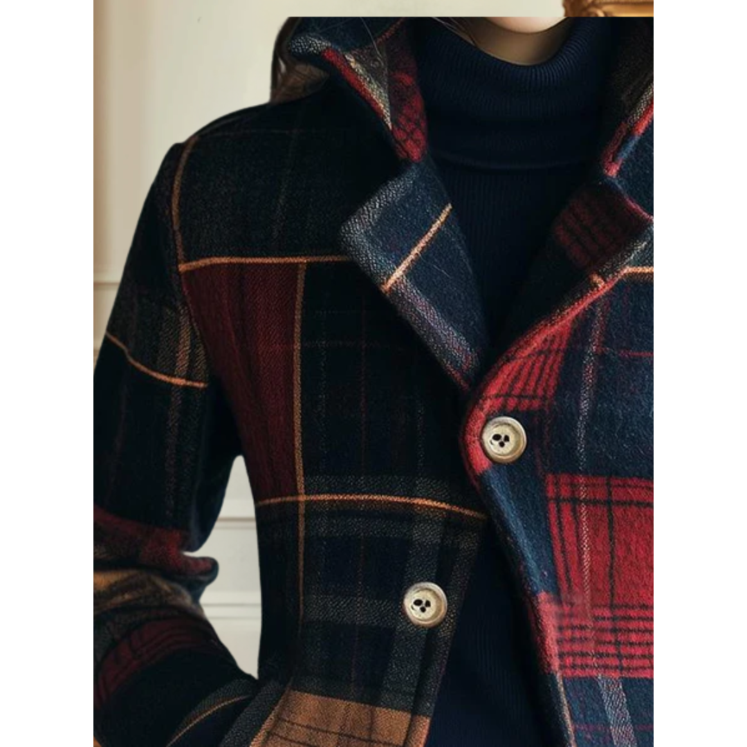 Zinni™ | Retro Fit Plaid Wool Jacket
