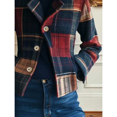 Zinni™ | Retro Fit Plaid Wool Jacket