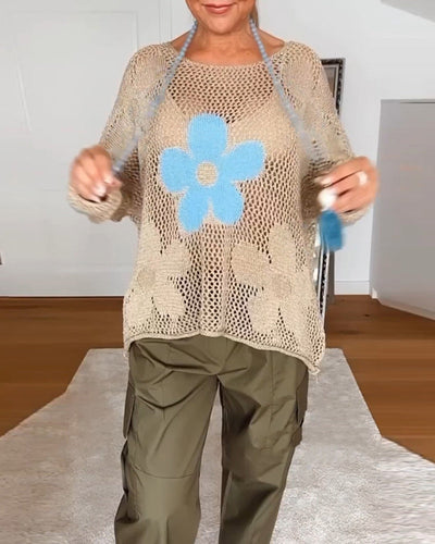 Mia™ | Floral Chic Sweater