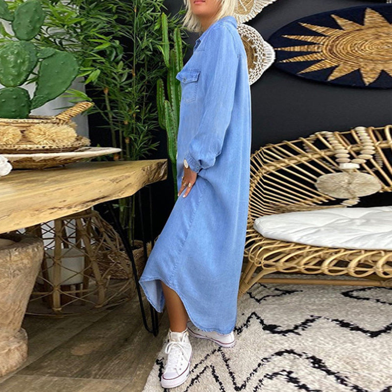 Lia™ | Comfortable shirt dress in denim