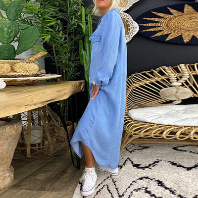Lia™ | Comfortable shirt dress in denim