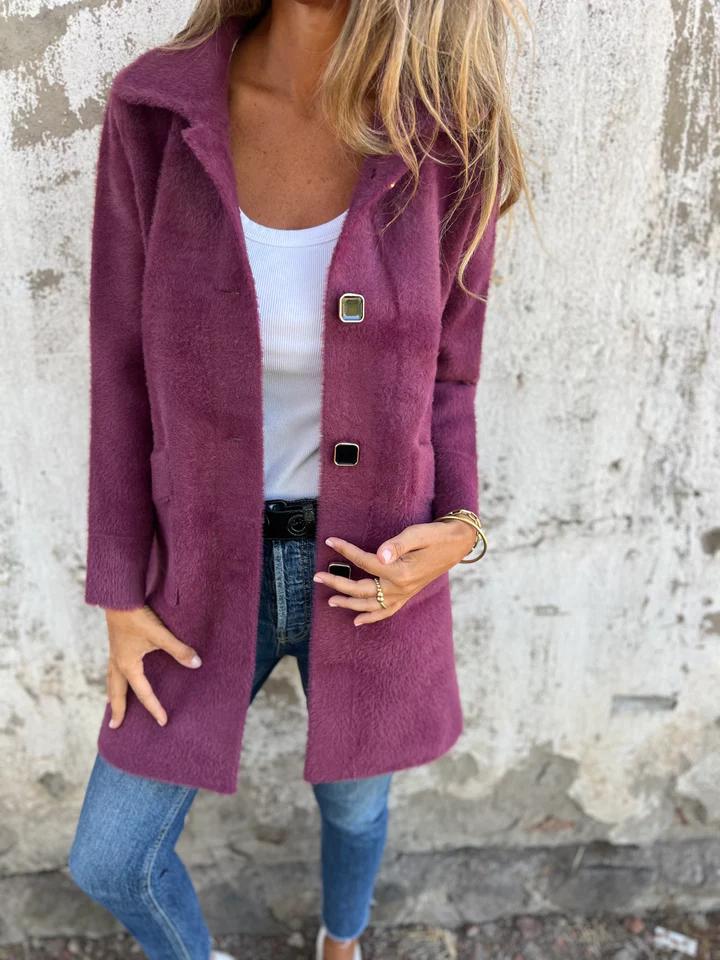 Thalia™ | Elegant Wool Blend Coat