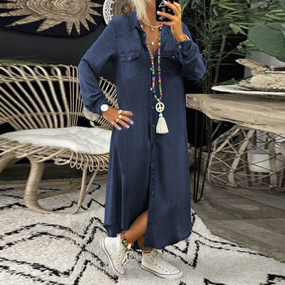 Lia™ | Comfortable shirt dress in denim