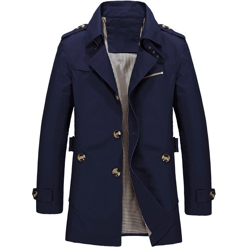 Michael™ | Men's business windbreakers Long jackets