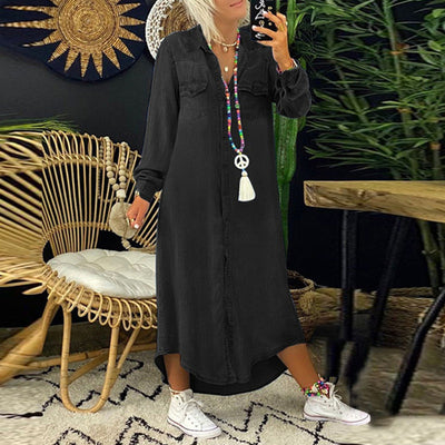 Lia™ | Comfortable shirt dress in denim