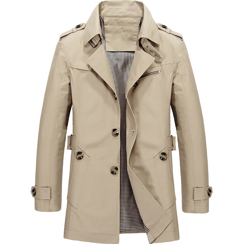 Michael™ | Men's business windbreakers Long jackets