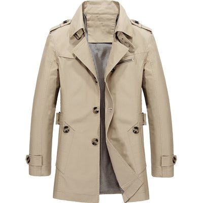 Michael™ | Men's business windbreakers Long jackets