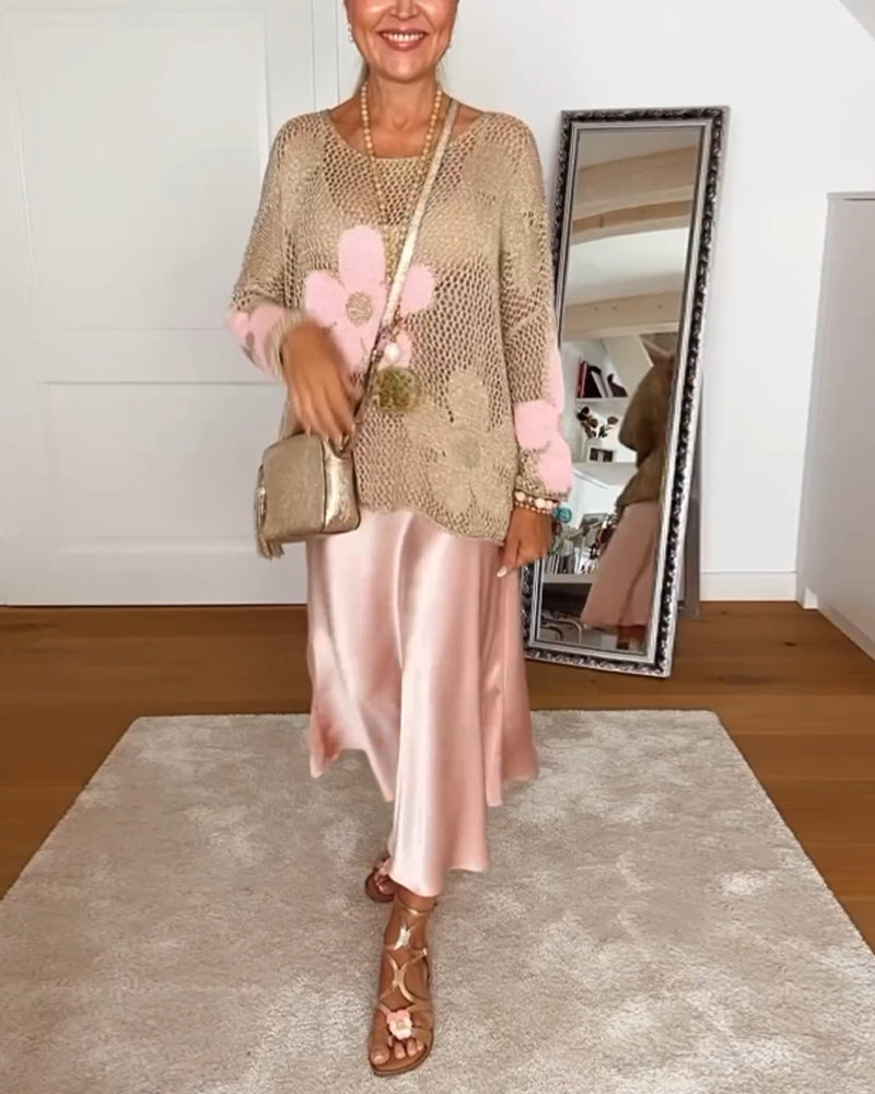 Mia™ | Floral Chic Sweater