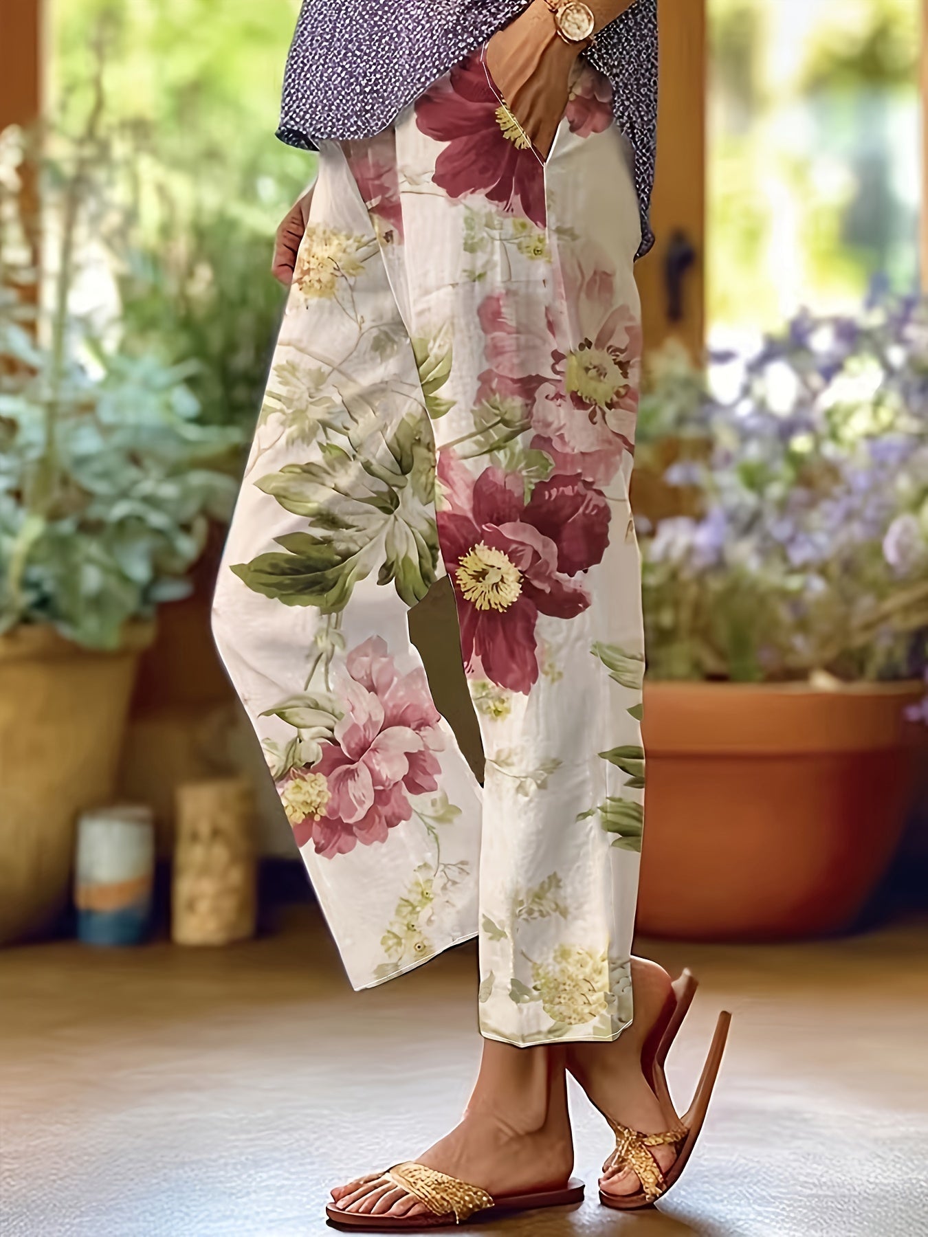 Gina™ | Summer floral pants