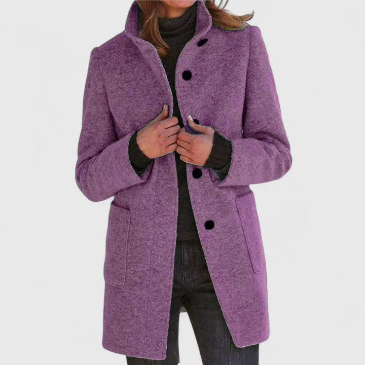 Rhea™ | Elegant Buttoned Coat