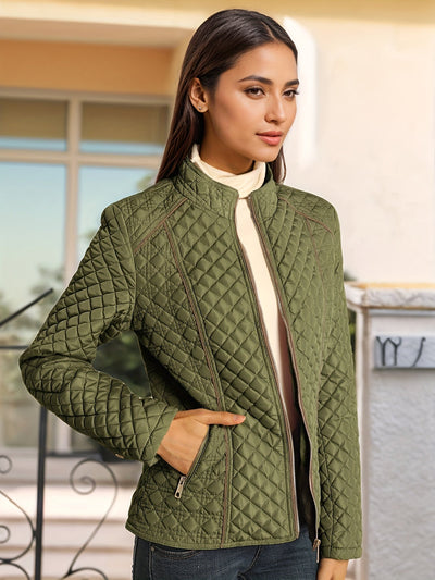 Raquel™ | Diamond-Quilted Padded Jacket