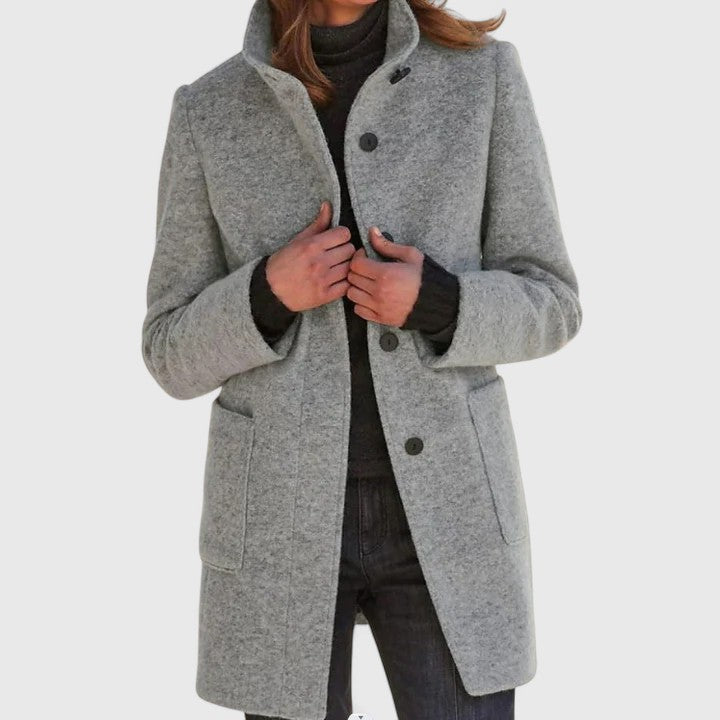 Rhea™ | Elegant Buttoned Coat