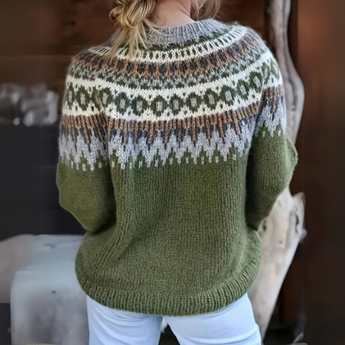Amber™ | Fair Isle Knit Sweater