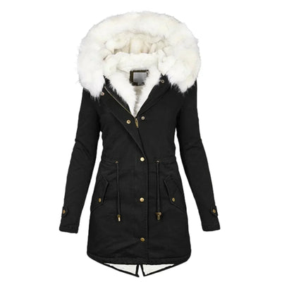 Harriett™ | Faux Fur Hooded Jacket