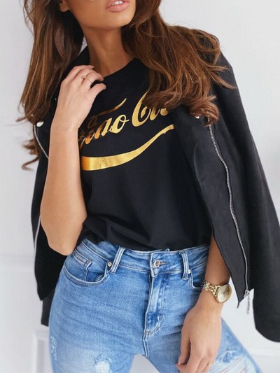 Sadiea™ | Faux Suede Biker Jacket