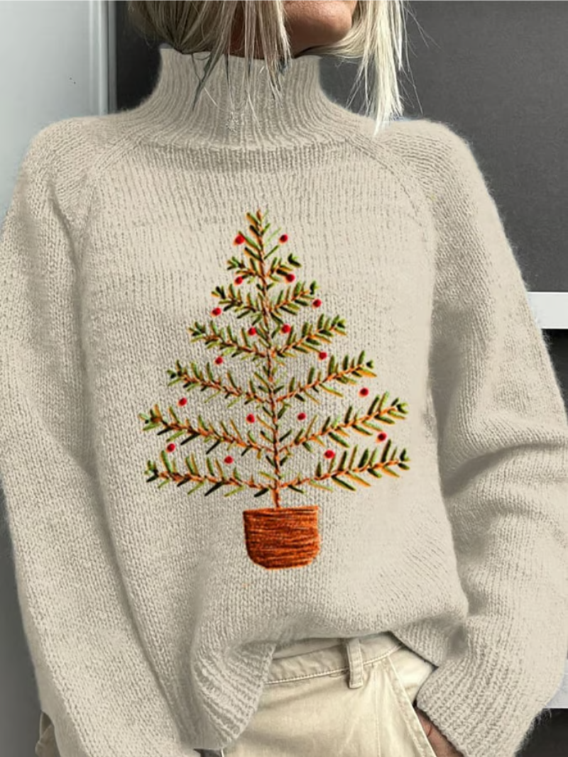 Cassia™ | Turtle-neck Christmas Sweater