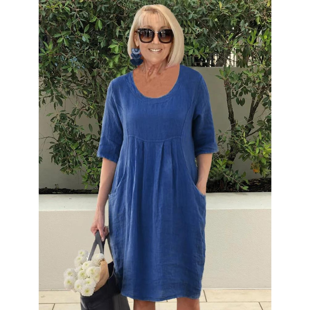 Evie™ | Oversized Elegant Dress With Pockets