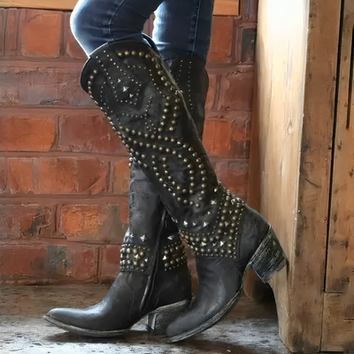 Briana™ | Western Knee-High Boots