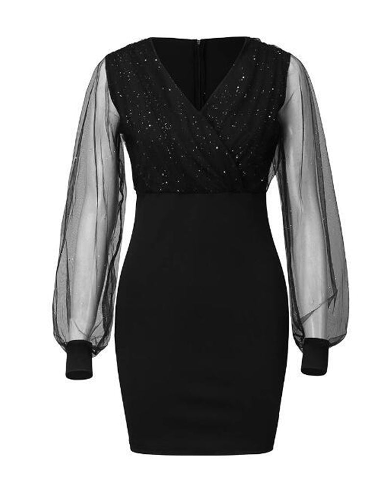 Enyella - Elegant Casual Mesh Dress