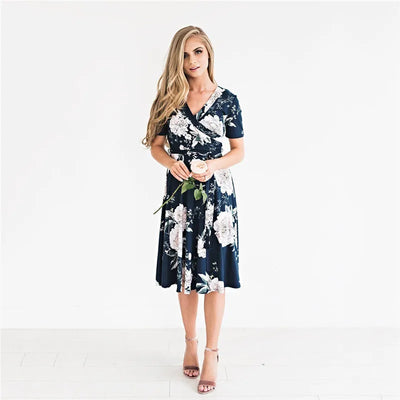 Cindy - Floral Midi Dress