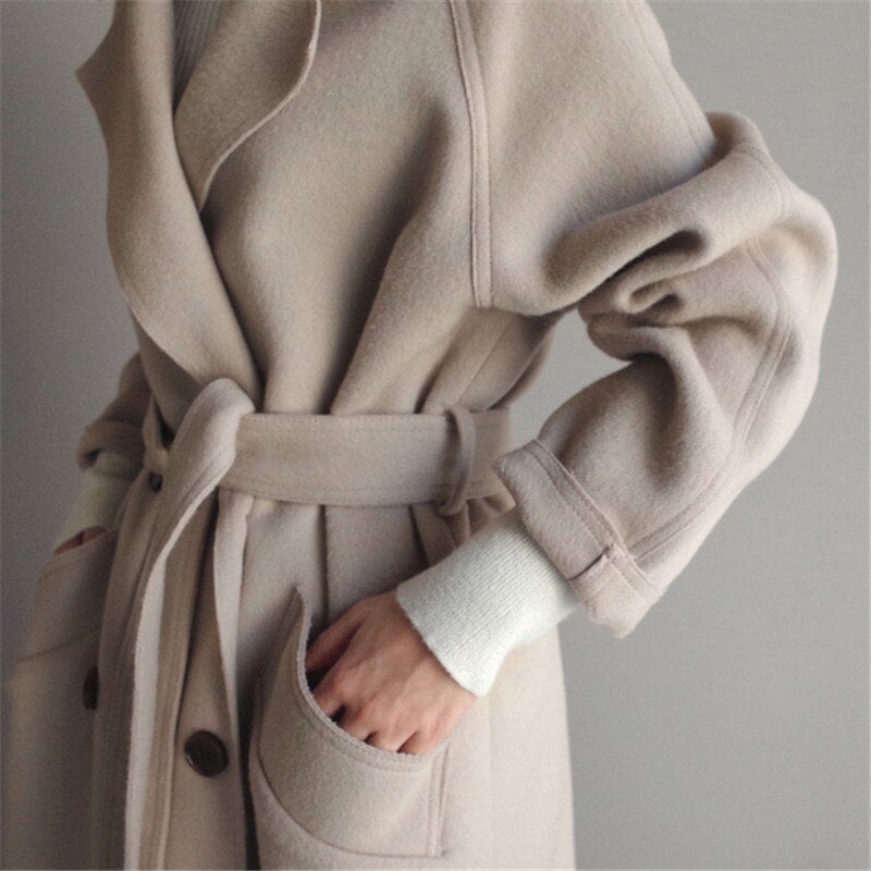 Arielle™ | Elegant Long Overcoat