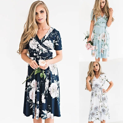 Cindy - Floral Midi Dress