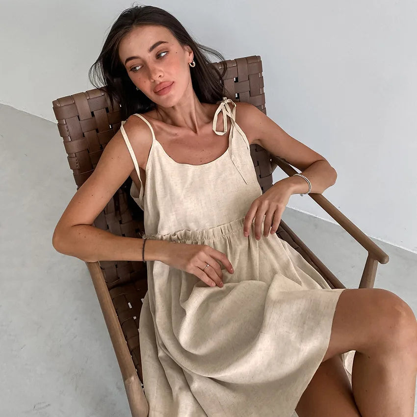 Marie - Cotton And Linen Sunday With Lace