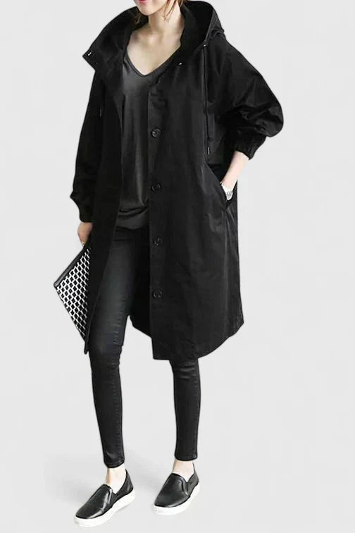 Astrida™ | Comfortable Long Collared Coat