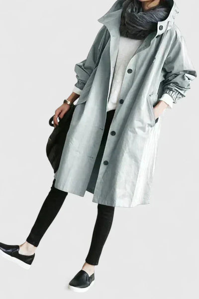 Astrida™ | Comfortable Long Collared Coat