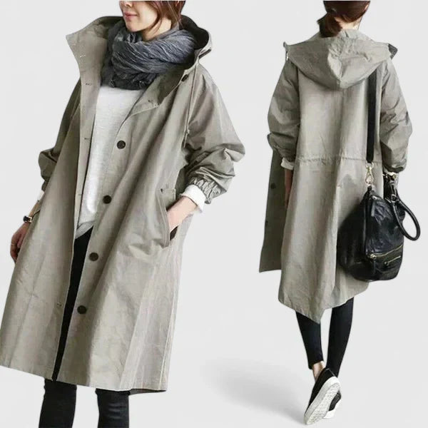 Astrida™ | Comfortable Long Collared Coat
