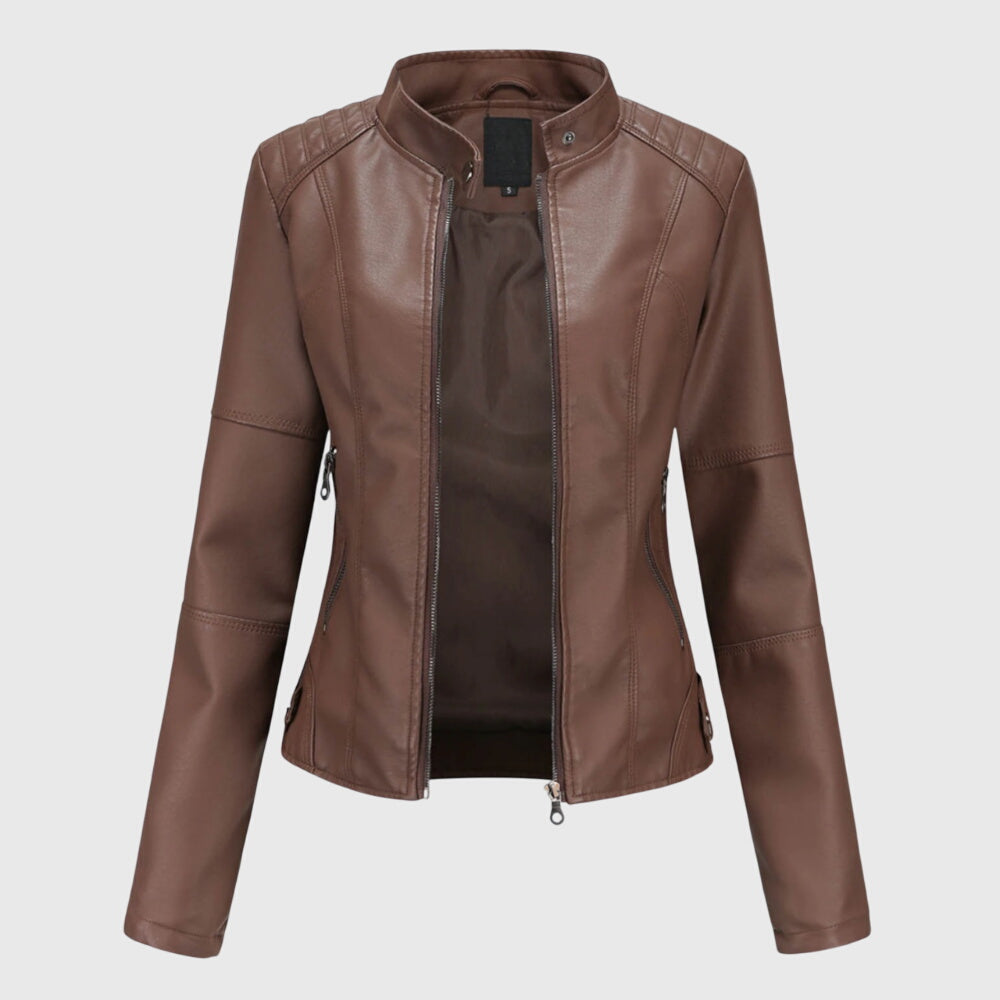Brynne™ | Chic Women's Leather Jacket