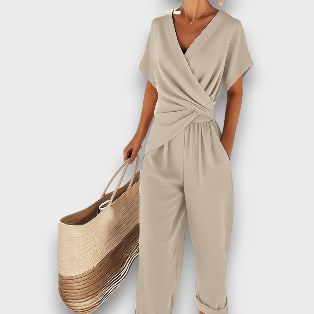 Victoria | 2-Piece Jumpsuit-Style Set with Wrap Effect