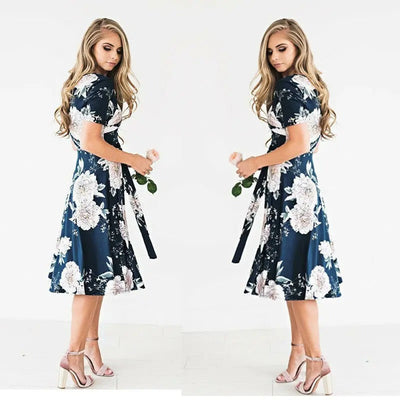 Cindy - Floral Midi Dress