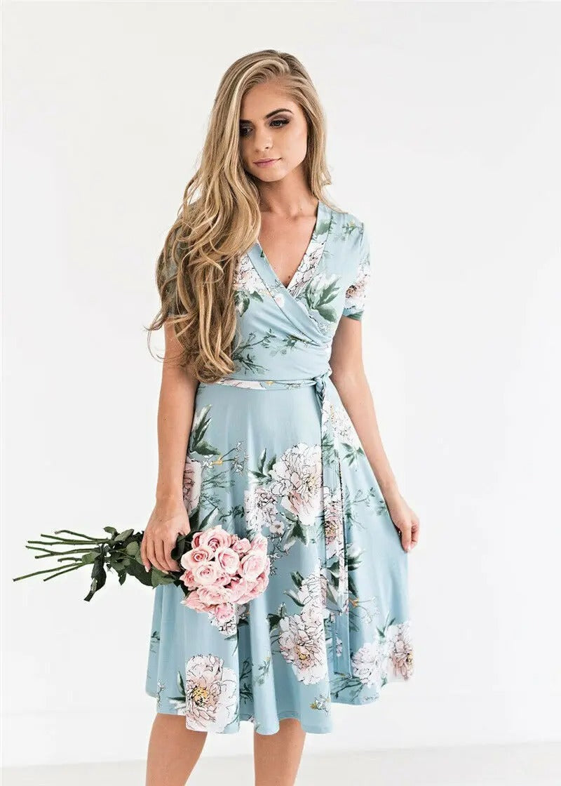 Cindy - Floral Midi Dress