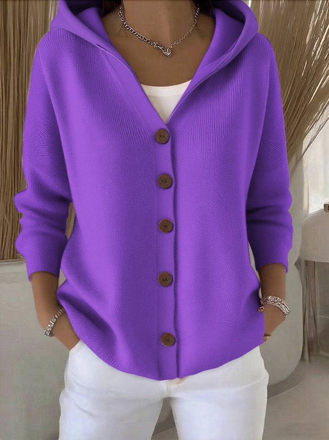 Claire™ | Hooded Knit Cardigan