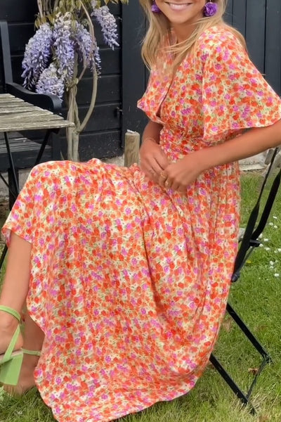 KELLY | V-NECK LONG DRESS SALE