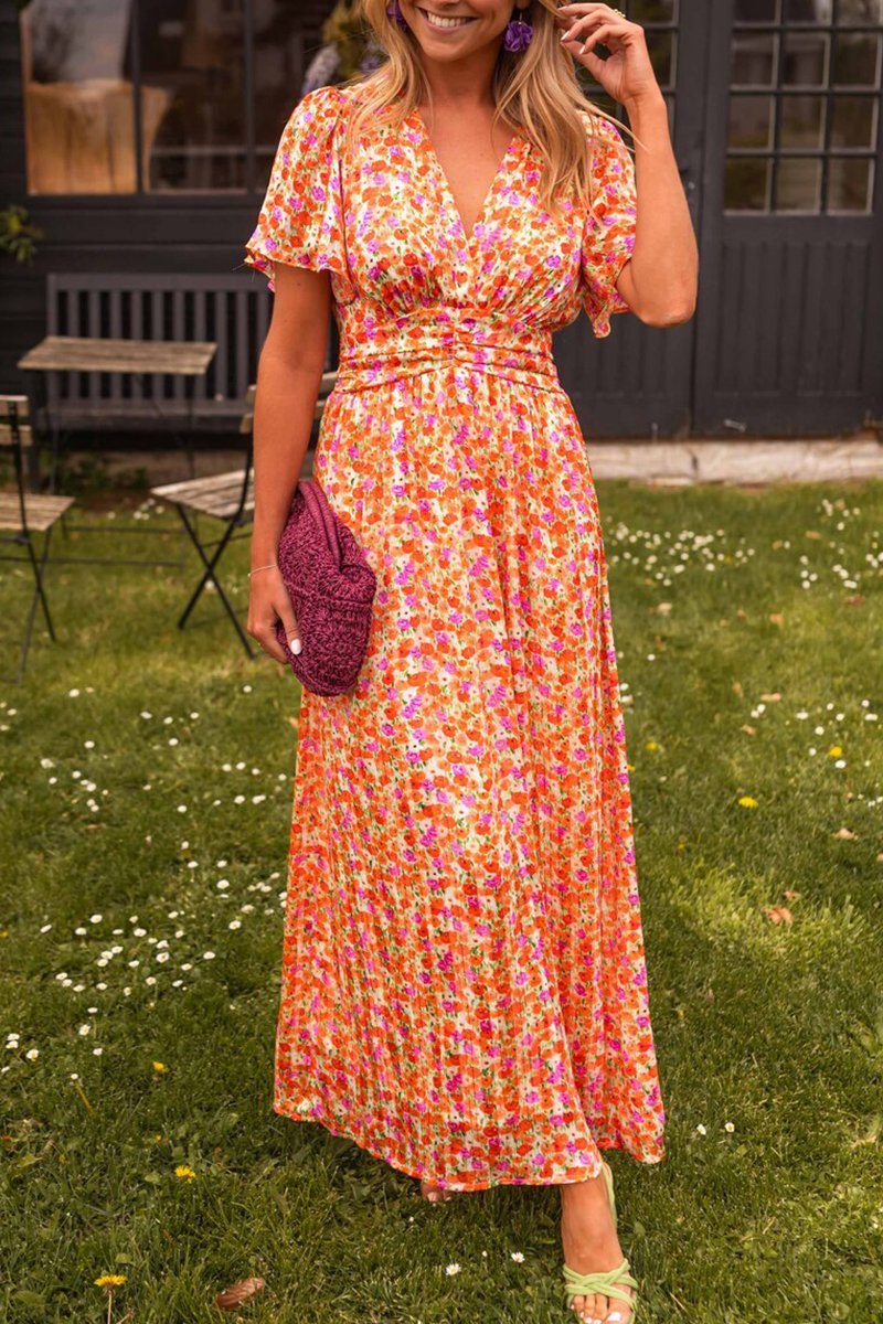 KELLY | V-NECK LONG DRESS SALE