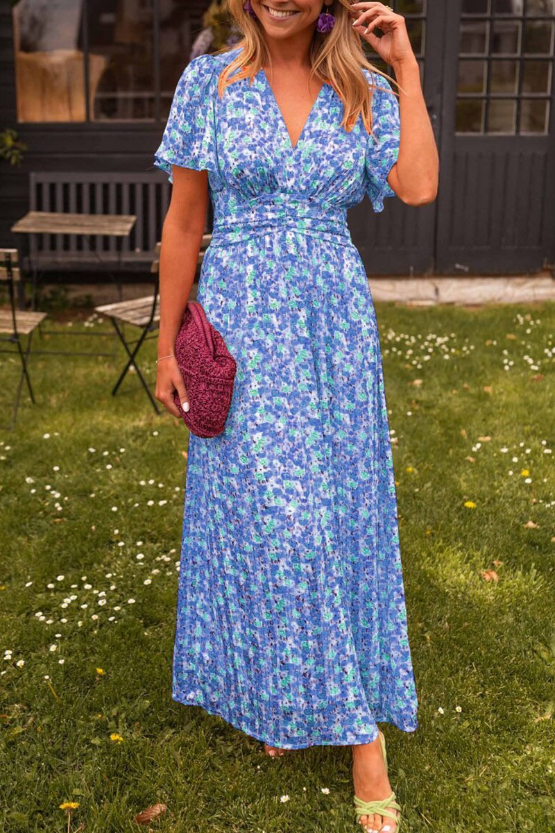 KELLY | V-NECK LONG DRESS SALE