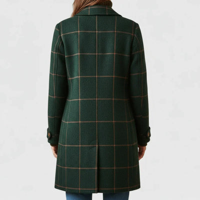 Embera™ | Retro Lapel Plaid Tweed Coat