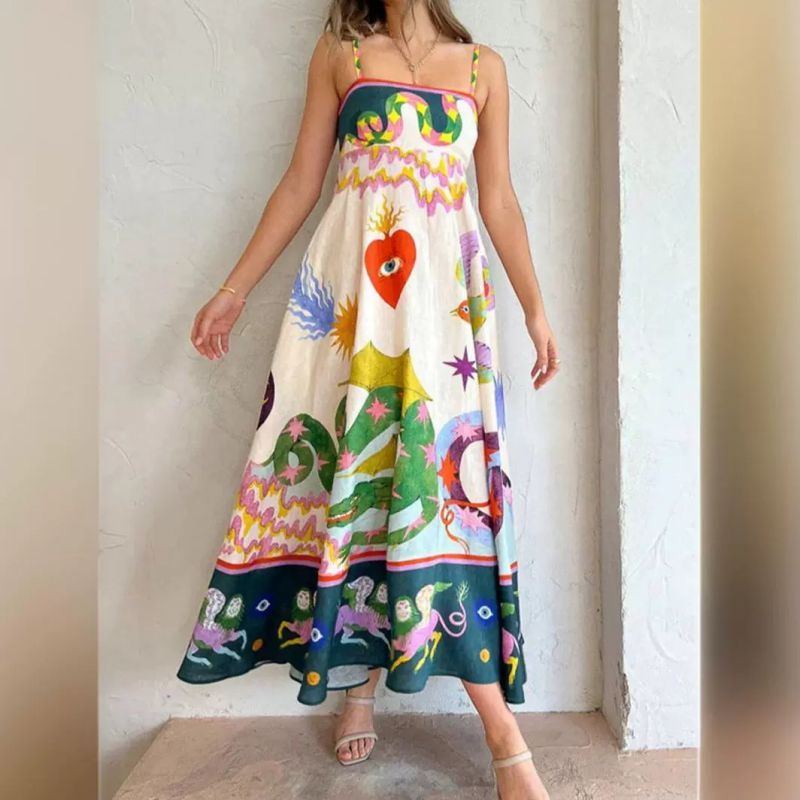 Liza - Vibrant Summer Maxi Dress