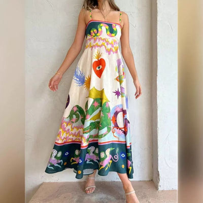 Liza - Vibrant Summer Maxi Dress